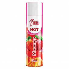 Gel Hot Comestível Saboroso 15 ml For Sexy - Morango Gel Hot Comestível Saboroso 15 ml For Sexy - Morango